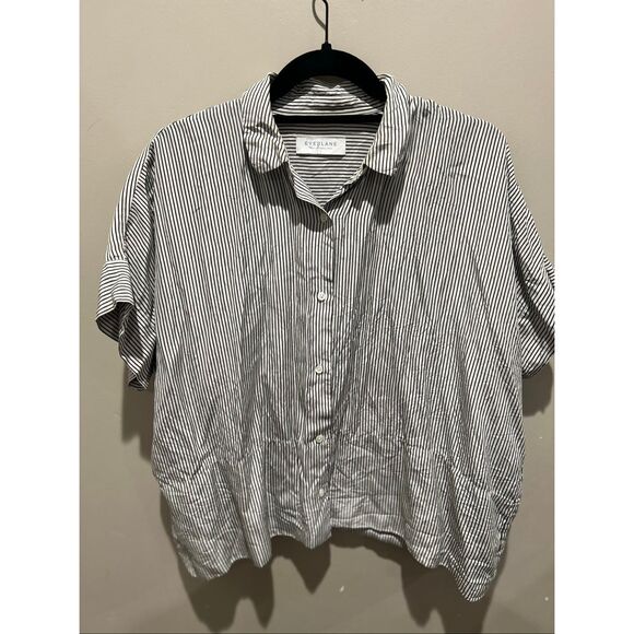 EVERLANE THE BOXY SHIRT IN WASHABLE SILK blouse - Picture 3 of 8